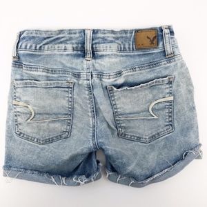 american eagle | midi super stretch jean shorts